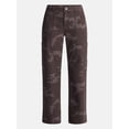 thumbnail image 5 of No Boundaries Wide Leg Cargo Pants, 29.5'' Inseam, Women's and Women's Plus XXS-4X, 5 of 5