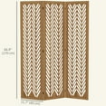 thumbnail image 3 of HOMCOM 3 Panel Room Divider, 5.6ft Tall Folding Privacy Screen, Light Brown, 3 of 10