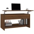 thumbnail image 2 of vidaXL Coffee Table Brown Oak 102x50x52.5 cm Engineered Wood, 2 of 5