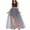 Gray, variant on Women's Solid Color Swallowtail Irregular Mesh Short Front And Long Back Tutu Skirt (Pink,XL)