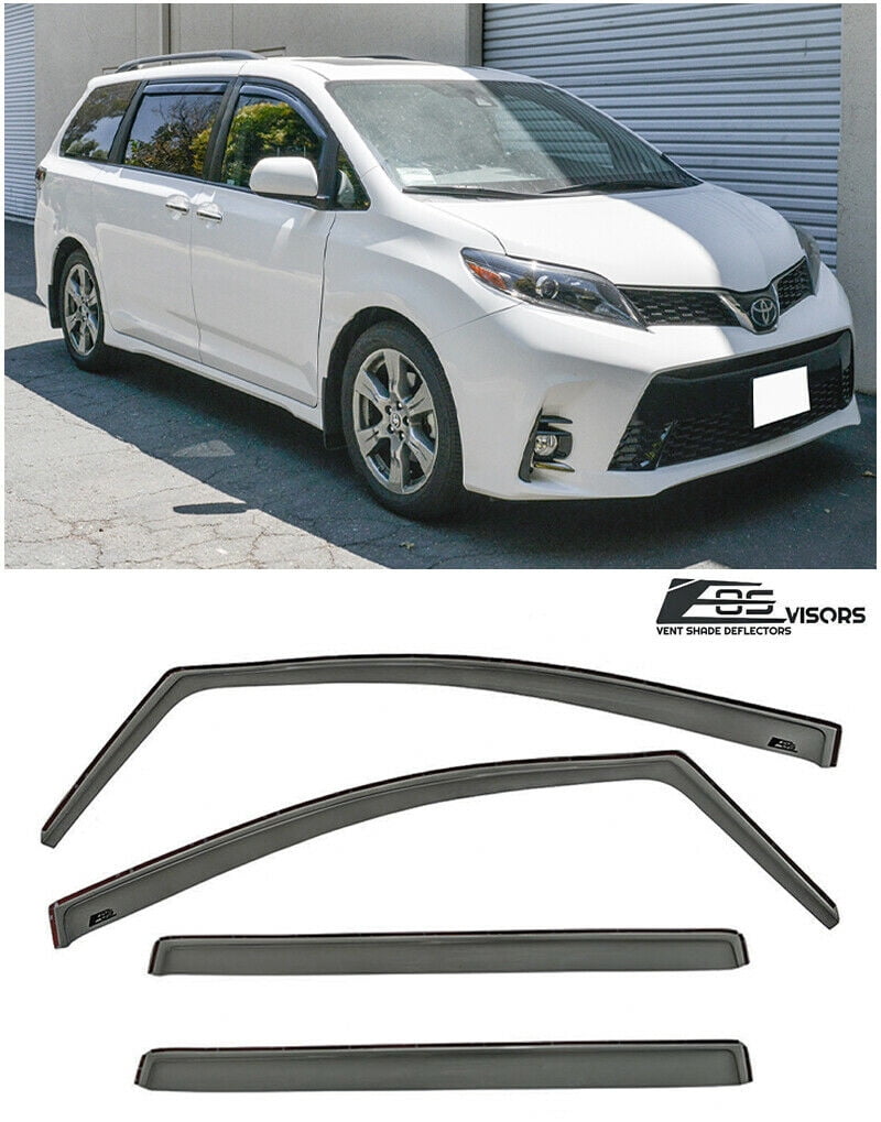 For 2011Present Toyota Sienna EOS Visors inChannel Style Smoke
