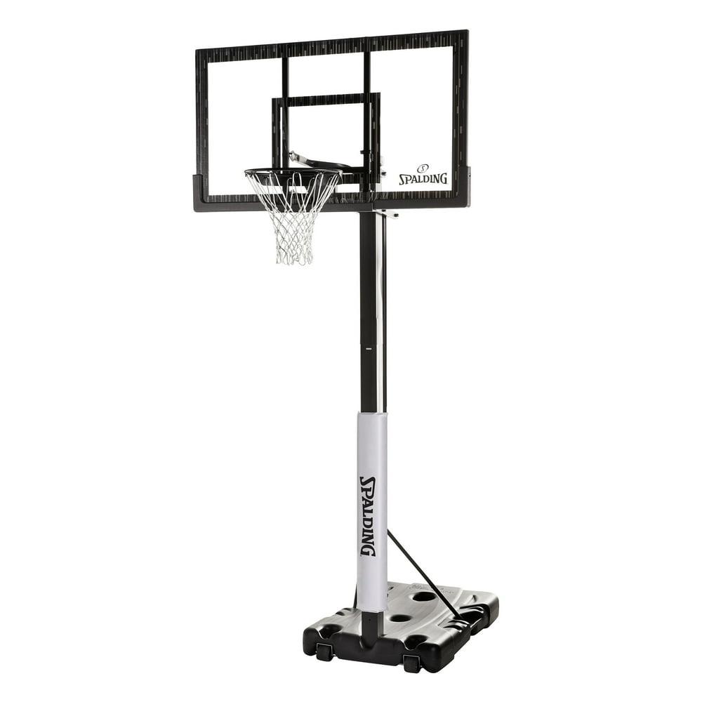 Spalding 60 In. Acrylic Screw Jack Portable Basketball Hoop Walmart