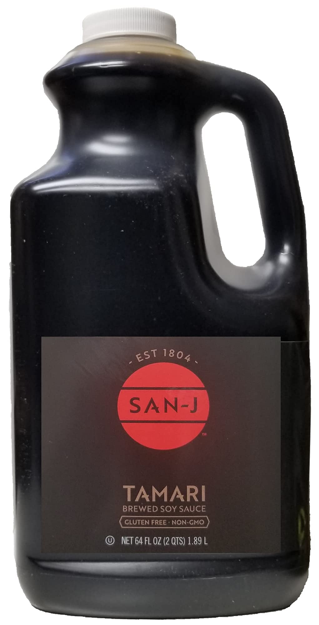 San-J Tamari Brewed Soy Sauce, Gluten-Free, Non-GMO, 64 fl oz (pack of 2)