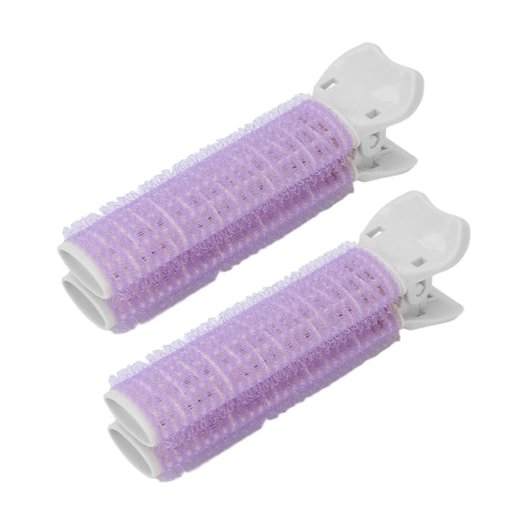 Volumizing Hair Roller Clip, Professional Hair Volume Roller Clip ABS 2pcs Compact Ergonomic Sturdy For Home Travel For Hair Salon For Women Girls Purple
