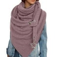 thumbnail image 2 of DPTALR Women's Winter Solid Color Star Decoration Retro Style Warm Scarf, 2 of 3