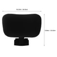 thumbnail image 2 of HAMPPLIES Chair Headrest Attachment Black Plastic And Fabric Height Booster For Office Chair 1 Set Back to School, 2 of 8