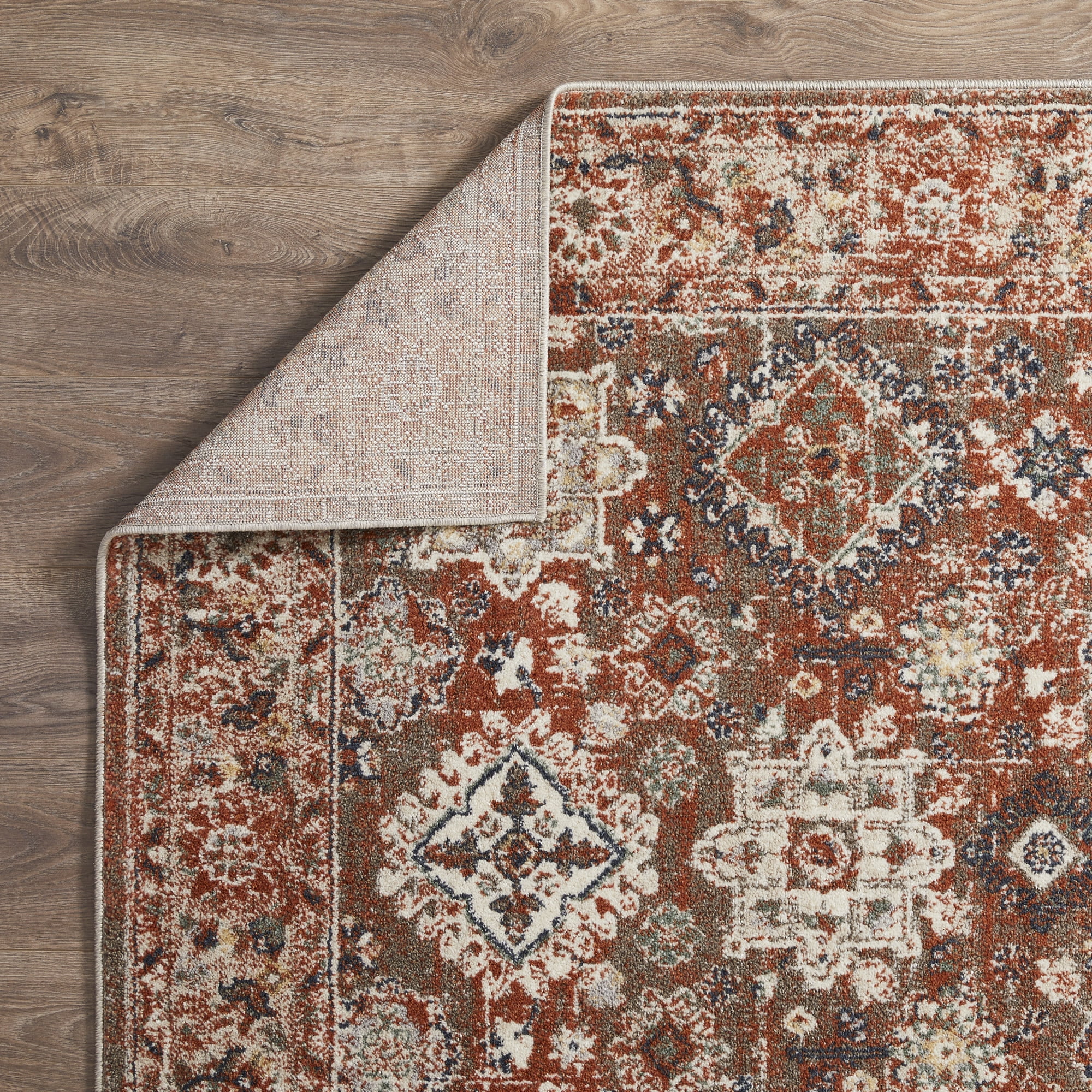 Loomaknoti Malanie Cortni 6' x 9' Red Oriental Indoor Area Rug
