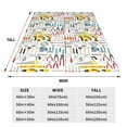 thumbnail image 3 of Salouo Construction tools Print Bed Blankets, Flannel Blanket Comfortable Air Conditioning Blanket Lightweight Blanket for Sofa Bed Travel & Couch-80"x60", 3 of 7