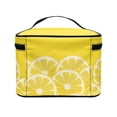 thumbnail image 4 of HELLHERO Lemons Portable Cosmetic Organizer Bags with Brush Slots Polyester Wide-open Durable, 4 of 5