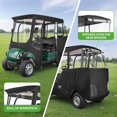 thumbnail image 3 of 10L0L 2 Passenger Golf Cart Enclosure for Yamaha G14 G16 G22 G29 Drive 2, 600D Waterproof Driving Rain Cover, Black, 3 of 8