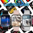 thumbnail image 4 of Reloj inteligente X39 IP67 resistente al agua con llamadas pulsera deportiva esfera DIY negro shaofei, 4 of 5