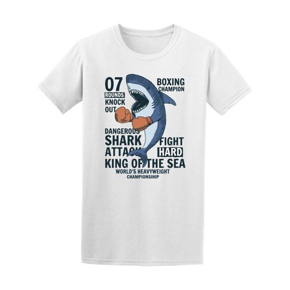 Fighter Shark Attact King Of Sea Tee Men's -Image by Shutterstock