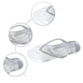 thumbnail image 6 of Women Flip Flops Non-Slip Slides Sandals Casual Soft Slipper Hollow Jelly Clear Sandals Beach Ballet Low Heel Comfortable Summer Slip On Jellies Shoes White CN:38/US:7, 6 of 9