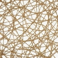 thumbnail image 2 of Contemporary Home Living Mesh Woven Round Placemats - 15" - Taupe - Set of 6, 2 of 8