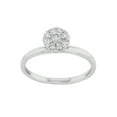 thumbnail image 2 of Round Cut Diamonds Womens Engagement Ring 18K White Gold 0.40 Cttw Size 7.5, 2 of 5