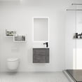 thumbnail image 2 of Miniyam 22" Bathroom Vanity Sink Combo for Small Space, Wall Mounted Cabinet Set, Gray, 2 of 8