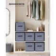 thumbnail image 2 of Cubos de almacenamiento SONGMICS Misty Blue UROB030I01 30 x 30 cm, 6 unidades, 2 of 8