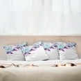 thumbnail image 3 of Ambesonne Floral Throw Pillow Cover 4 Pack, Vintage Flower Petals, 18", Pale Blue Purple, 3 of 6