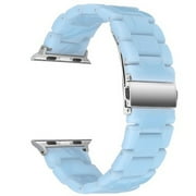 42mm - Blue Resin Bracelet Band for Apple Watch for Apple Watch Series 1, Series 2, Series 3- 42MM