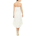thumbnail image 2 of Adrianna Papell Womens Lace Strapless High-Low Fit & Flare Dress, Off-White, 10, 2 of 2