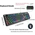thumbnail image 4 of Wireless Rechargeable Backlit Keyboard and Mouse Combo,Soke-Six 2.4G Full-Size Mechanical Feel Gaming Keyboards, 4 of 5
