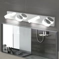 thumbnail image 2 of Newest 29” Modern 4-Light LED Bathroom Vanity Light, Dimmable Chrome with Rotatable Shades for Mirror & Vanity, 2 of 10