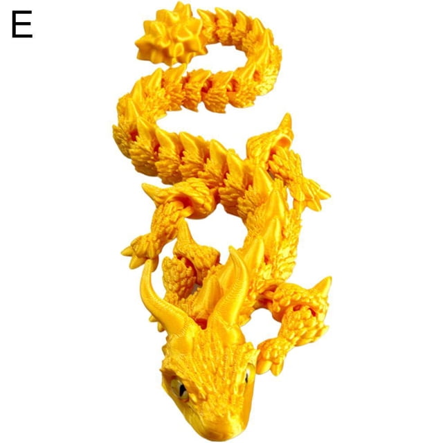 3D Printed Qin Che Long Bao Scale Armor Dragon Toy Three-Dimensional Decoration Dragon Snake Simulation Animal Joint Movable