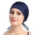 thumbnail image 5 of FocusCare Chemo Caps for Women Cancer Hats for Adult Female Patients Blue, 5 of 6