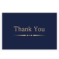 thumbnail image 1 of Thank You Cards with Envelopes blue and gold Foil Designs - Blank Thank You Notes with Envelopes, 1 of 6