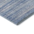 thumbnail image 3 of Addison Rugs Mayfield Premium Machine Washable Transitional Stripes Sky Round Rug, 8' X 8' Machine Washable Transitional Stripes Sky Oversized Sherpa Throw Blanket, 3 of 6