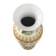 thumbnail image 7 of Large 36" Satsuma Birds & Flowers Porcelain Tung Chi Vase, 7 of 7