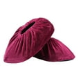 thumbnail image 4 of AMLESO Washable Shoe Cover Breathable Reusable Shoe Covers for Office Outdoor Women Men dark red, 4 of 10