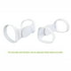 thumbnail image 3 of Corrector de postura de clavícula ajustable soporte lumbar (blanco), 3 of 5
