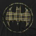 thumbnail image 2 of Batman T-Shirt Plaid Bat Unisex Graphic Tee For Men & Women, 2 of 7