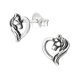 thumbnail image 1 of Pendientes de plata 925 con forma de argolla en forma de caballo en forma de corazón para mujer, 1 of 1