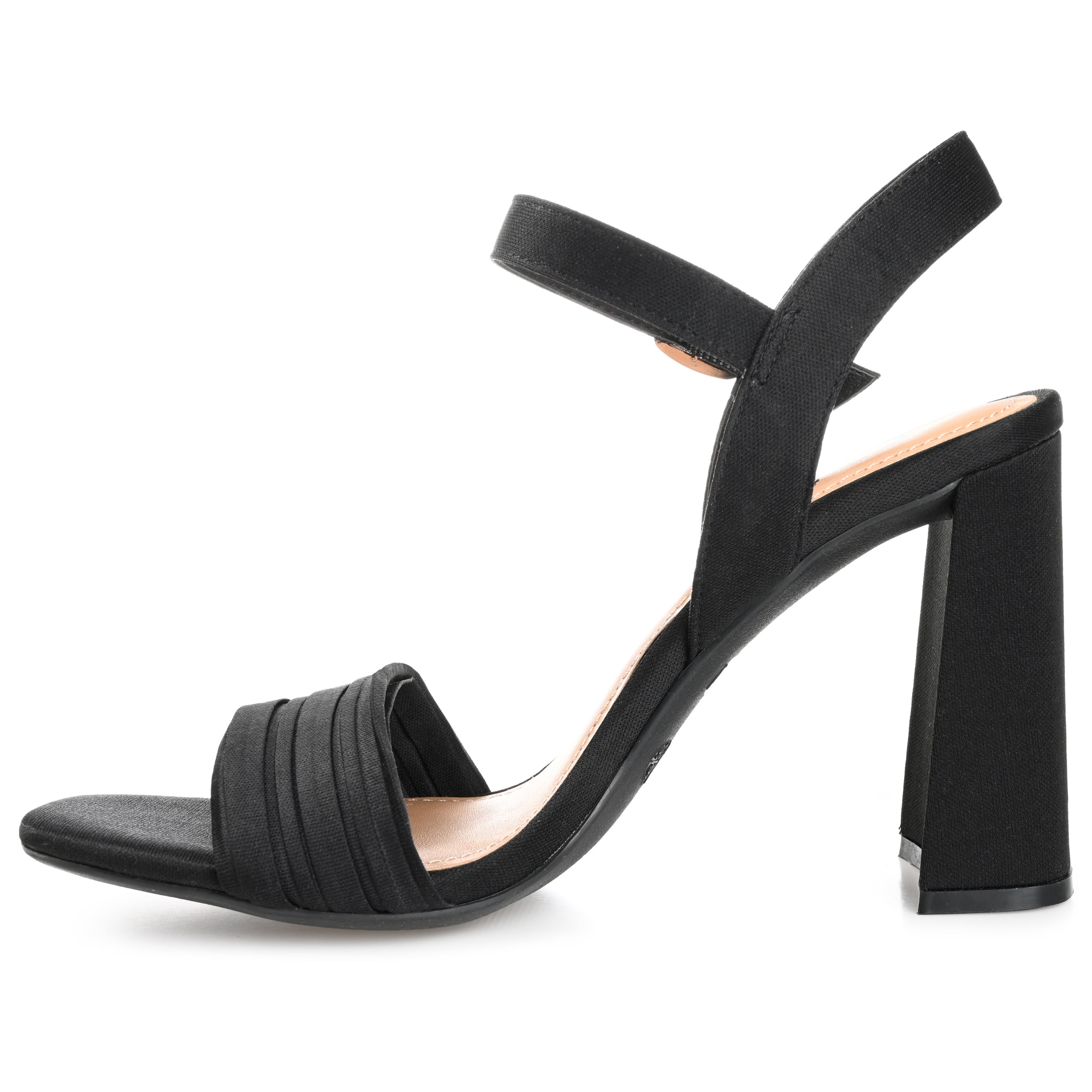 Journee Womens Skiler Open Square Toe Block Heel Sandals