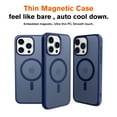 thumbnail image 2 of for iPhone 12 Pro Max Case Magnetic Phone Case [Compatible with MagSafe] TPU Bumper Hard Skin-Feel Back Slim Fit Shockproof Protective Case Cover for iPhone 12 Pro Max Men Women Girls, Blue, 2 of 7