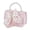 Pink, variant on Bow & Pearl Mini Handbag - Crossbody Purse with Detachable Chain for Parties & Daily Use
