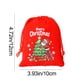 thumbnail image 3 of Decoraciones navideñas, adornos navideños, regalos navideños. Bolsa de regalo navideña de terciopelo rojo con cordón, bolsa estampada para dulces y galletas, bolsas de tela para regalos., 3 of 7