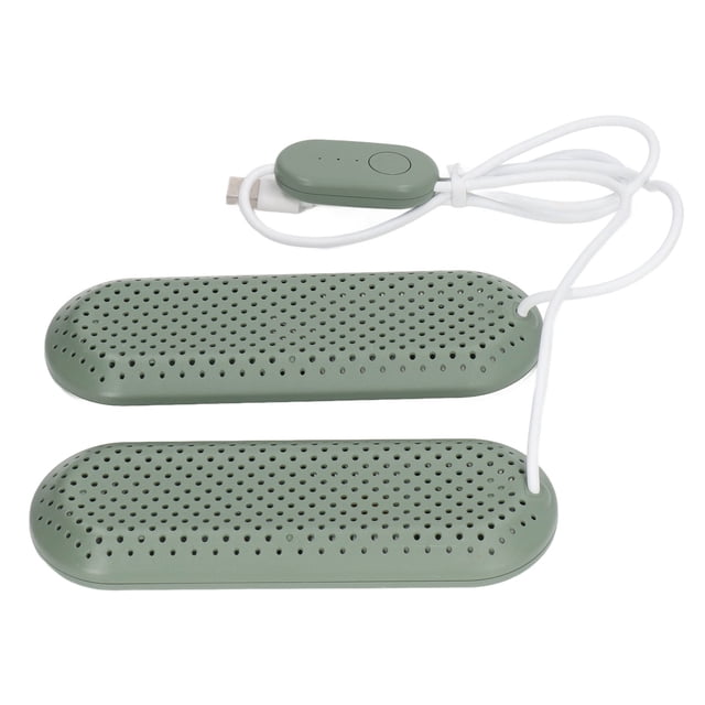 Secador de zapatos USB para el hogar Dormitorio de estudiantes Secador de zapatos para botas desodorizante para adultos con temporizador OD verde