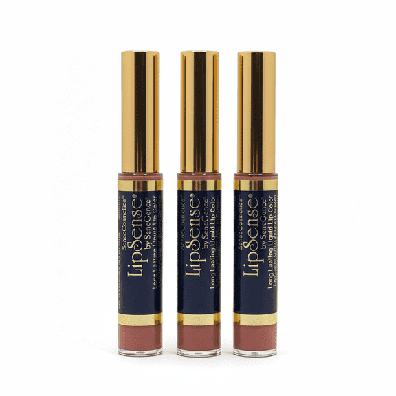 3 Pack, LipSense by SeneGence Long Lasting Liquid Lip Color Apple Cider  0.25oz
