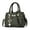 Green, variant on Casual Leather Messenger Bag for Women – Medium/Large Capacity Crossbody Shoulder Tote with Stylish Pendant, Satchel & Sling Handbag