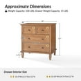thumbnail image 7 of Tina's Home 30"W 4-Drawer Sideboard Cabinet with Charging Station, Wood Organizer Cabinet for Living Room, Entryway, Apartment, Acorn (2 pieces), 7 of 7