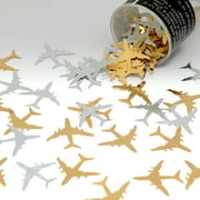 Confetti Airplane in Gold & Silver - Half Pound (8 oz) - CCL9400
