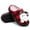 Santa-5, variant on BERANMEY Christmas Slippers for Women and Men Black Red Plaid Santa Claus Pattern House Slippers with Plush Lining & Thick Sole Festive His & Hers Indoor Home Shoes