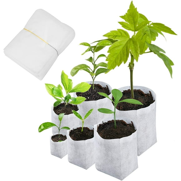 600pcs Biodegradable Seedling Bags Nursery Bag 6 Sizes Non Woven Planting Bag for Growing Potatoes Tomatoes Garden Plant