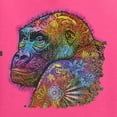 thumbnail image 2 of Colorful Neon Gorilla | Dean Russo Art Animal Lover Unisex Hoodie Sweatshirt, Neon Pink, Large, 2 of 6