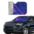 thumbnail image 4 of Bingfone Neon Gradient Blue Car Windshield Sun Shade Protector Keep Your Vehicle Cool Sun Shield Visor Cover Foldable For Car Truck Suv-Small, 4 of 9