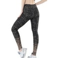 thumbnail image 5 of WLJ Women Sequins Gradient Elastic High Waist Butt Lift Sporty Yoga Pants, 5 of 5