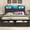 Black, variant on Fastroby Full Bed Frame with Storage Headboard & Drawers, Farmhouse Style, No Box Spring Needed, Black